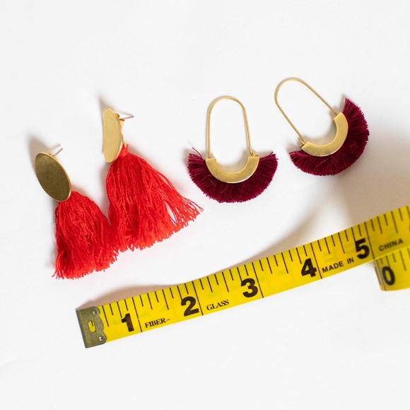 Madewell Fringe Earring Bundle - Picture 1 of 5